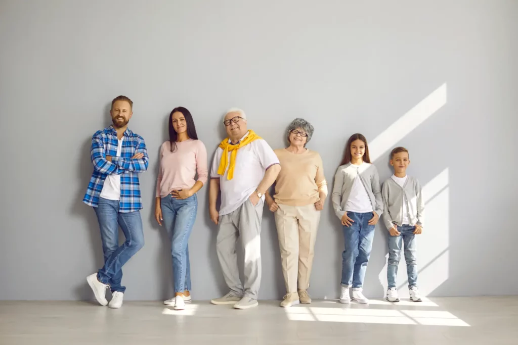 Six family members